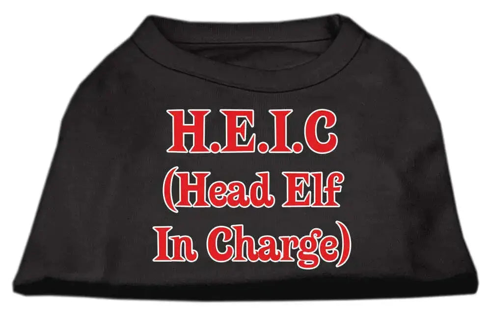 Head-Elf-In-Charge-Screen-Print-Shirt-Black-Med-GreatEagleInc-318848955
