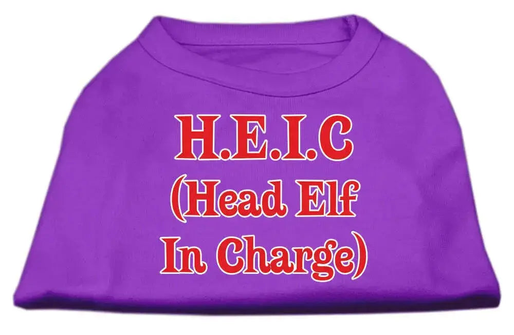 Head-Elf-In-Charge-Screen-Print-Shirt-Purple-Xxxl-GreatEagleInc-318570970