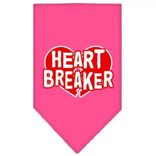Heart-Breaker-Screen-Print-Bandana-Bright-Pink-Small-GreatEagleInc-318595849