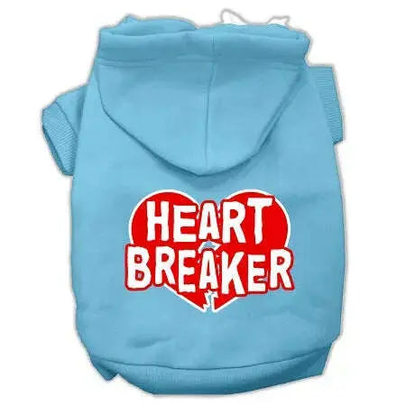 Heart-Breaker-Screen-Print-Pet-Hoodies-Baby-Blue-Size-Lg-GreatEagleInc-333929024