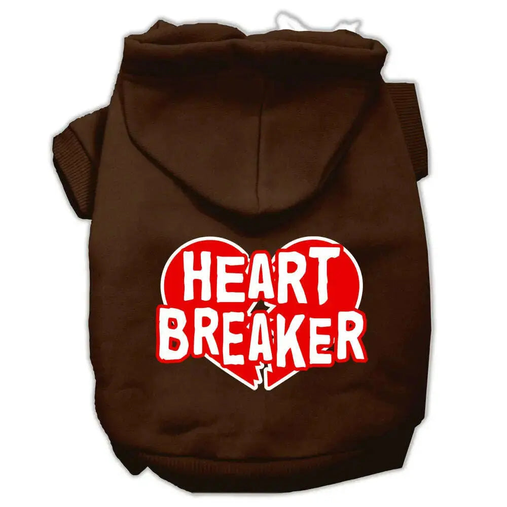 Heart-Breaker-Screen-Print-Pet-Hoodies-Brown-Size-Lg-GreatEagleInc-333928878
