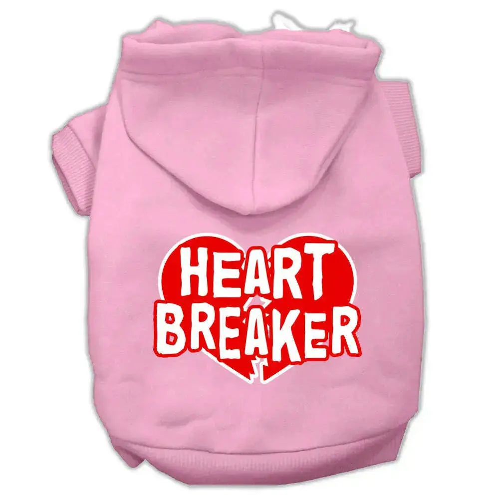 Heart-Breaker-Screen-Print-Pet-Hoodies-Light-Pink-Size-Xxxl-GreatEagleInc-318632945