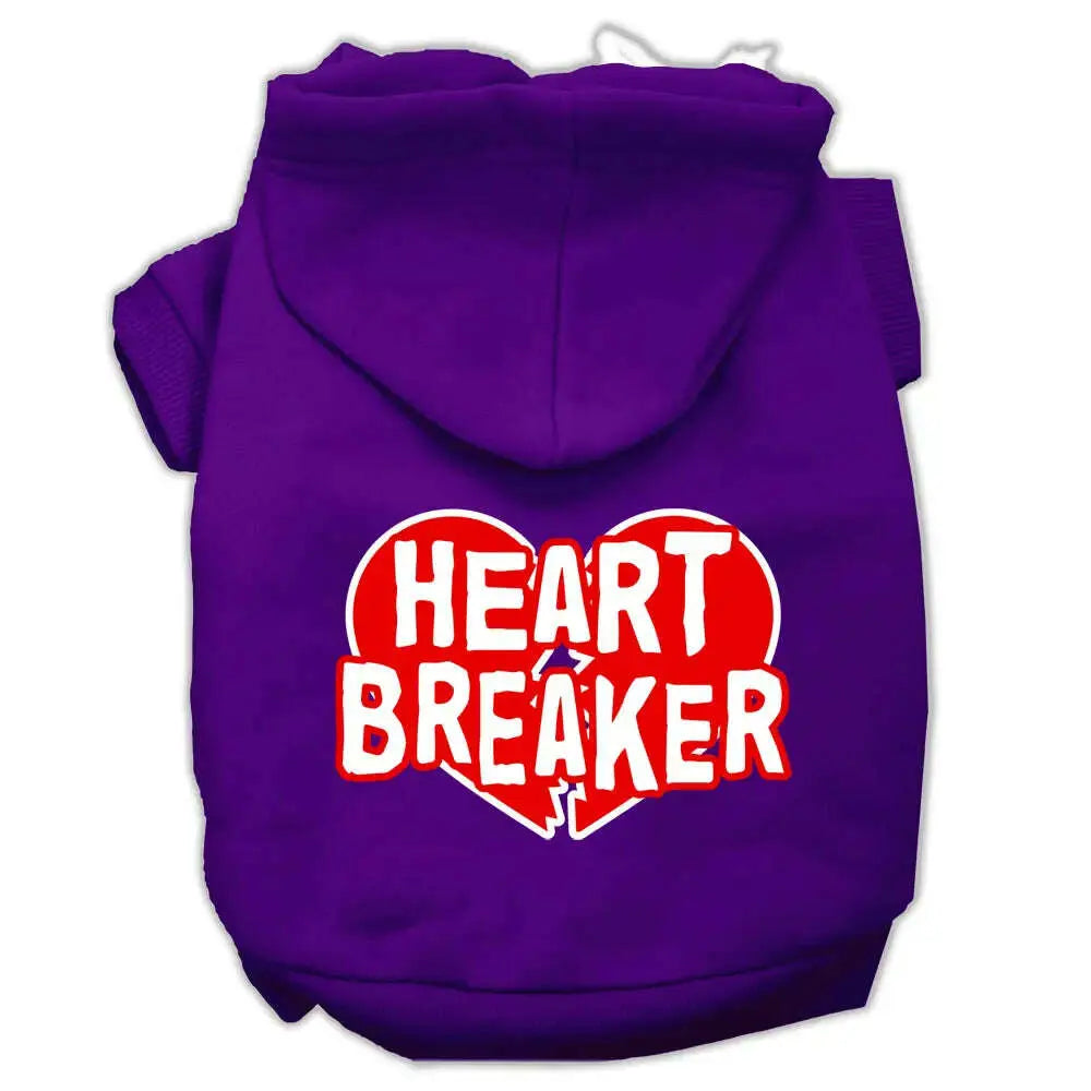 Heart-Breaker-Screen-Print-Pet-Hoodies-Purple-Size-Xxl-GreatEagleInc-333925543