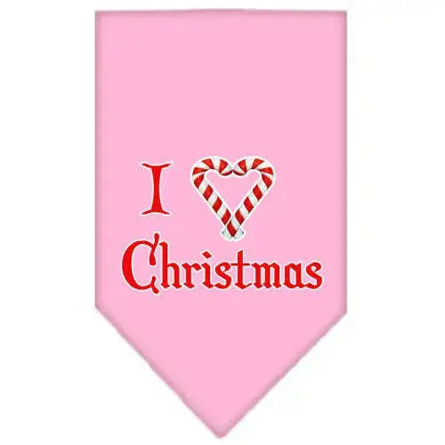 Heart-Christmas-Screen-Print-Bandana-Light-Pink-Large-GreatEagleInc-319835387