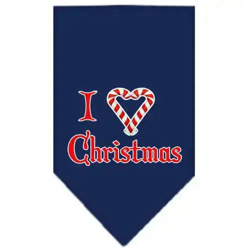 Heart-Christmas-Screen-Print-Bandana-Navy-Blue-Large-GreatEagleInc-319835273