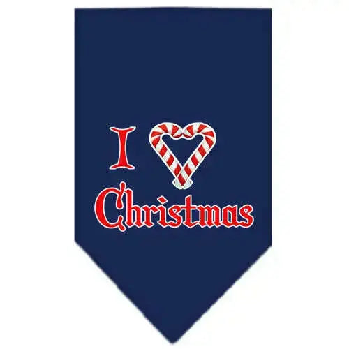 Heart-Christmas-Screen-Print-Bandana-Navy-Blue-Small-GreatEagleInc-319833862