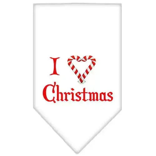 Heart-Christmas-Screen-Print-Bandana-White-Large-GreatEagleInc-319834738