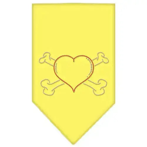 Heart-Crossbone-Rhinestone-Bandana-Yellow-Large-GreatEagleInc-319026785