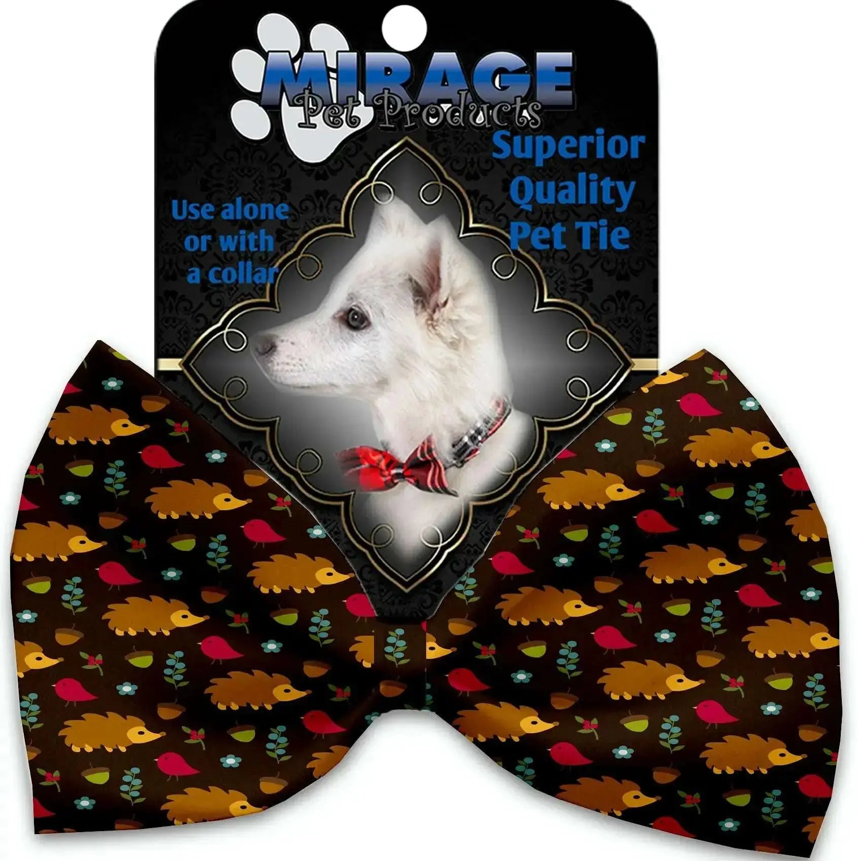 Hedgehogs-Pet-Bow-Tie-Collar-Accessory-With-Velcro-GreatEagleInc-319610147