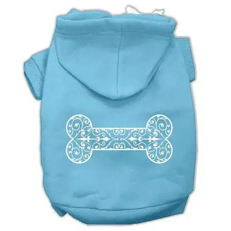 Henna-Bone-Screen-Print-Pet-Hoodies-Baby-Blue-Size-Sm-GreatEagleInc-333950852