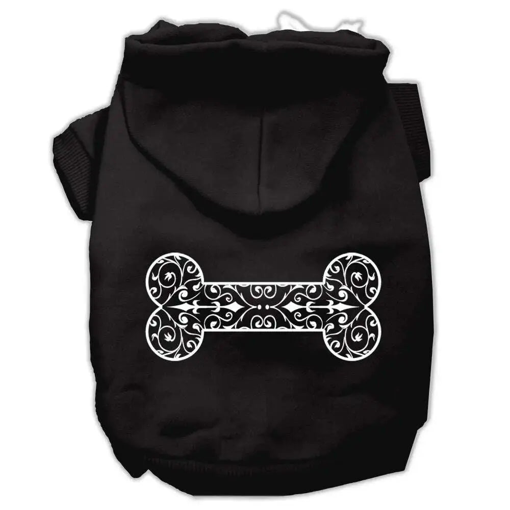 Henna-Bone-Screen-Print-Pet-Hoodies-Black-Size-Xs-GreatEagleInc-333746263