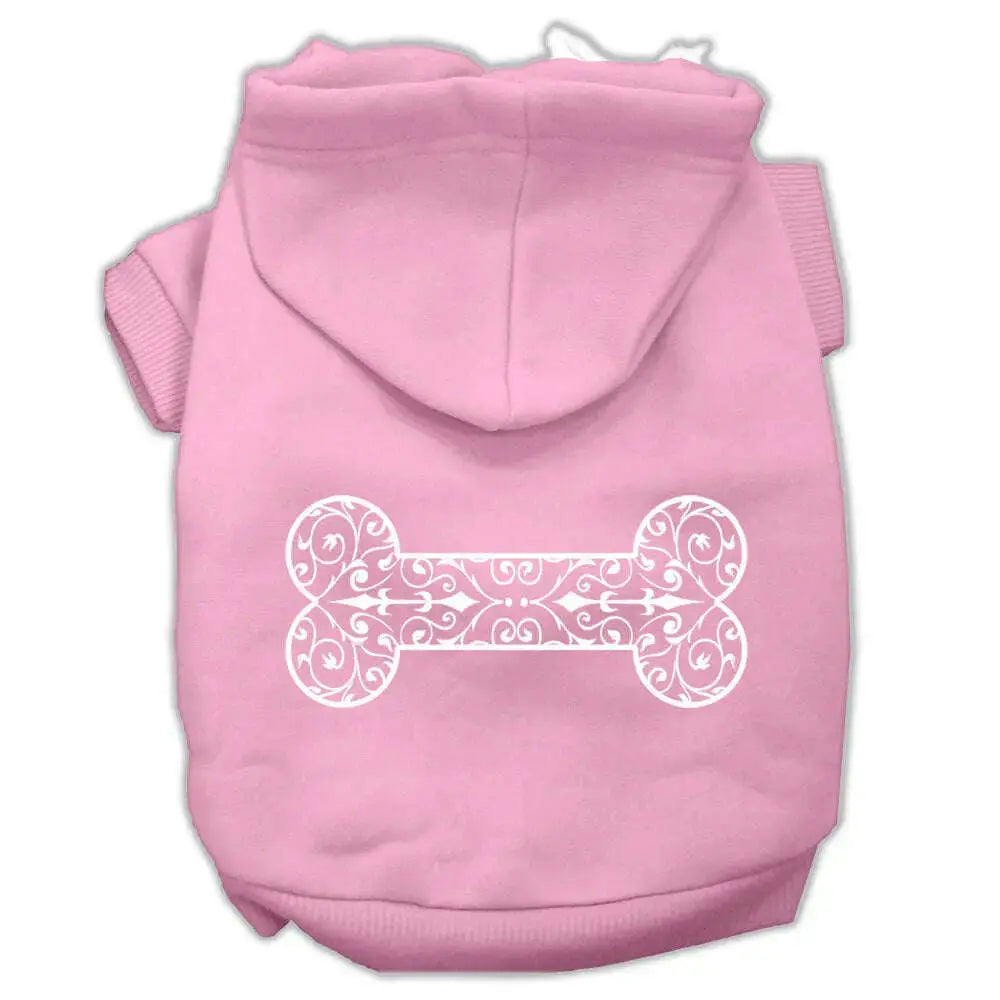 Henna-Bone-Screen-Print-Pet-Hoodies-Light-Pink-Size-Xxl-GreatEagleInc-333745833
