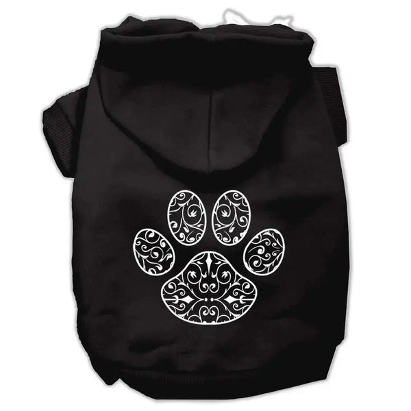 Henna-Paw-Screen-Print-Pet-Hoodies-Black-Size-Xs-GreatEagleInc-319909093
