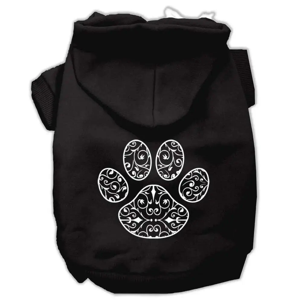 Henna-Paw-Screen-Print-Pet-Hoodies-Black-Size-Xxxl-GreatEagleInc-319907588