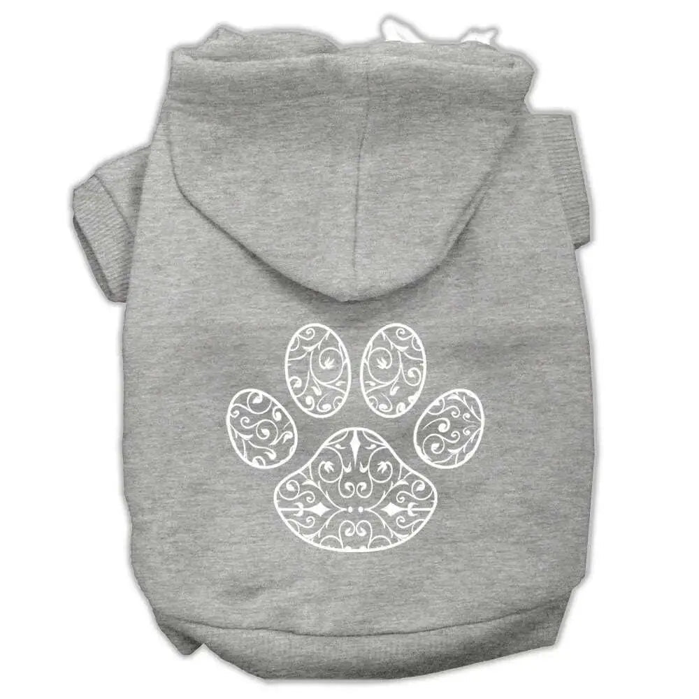 Henna-Paw-Screen-Print-Pet-Hoodies-Grey-Size-Med-GreatEagleInc-319911339