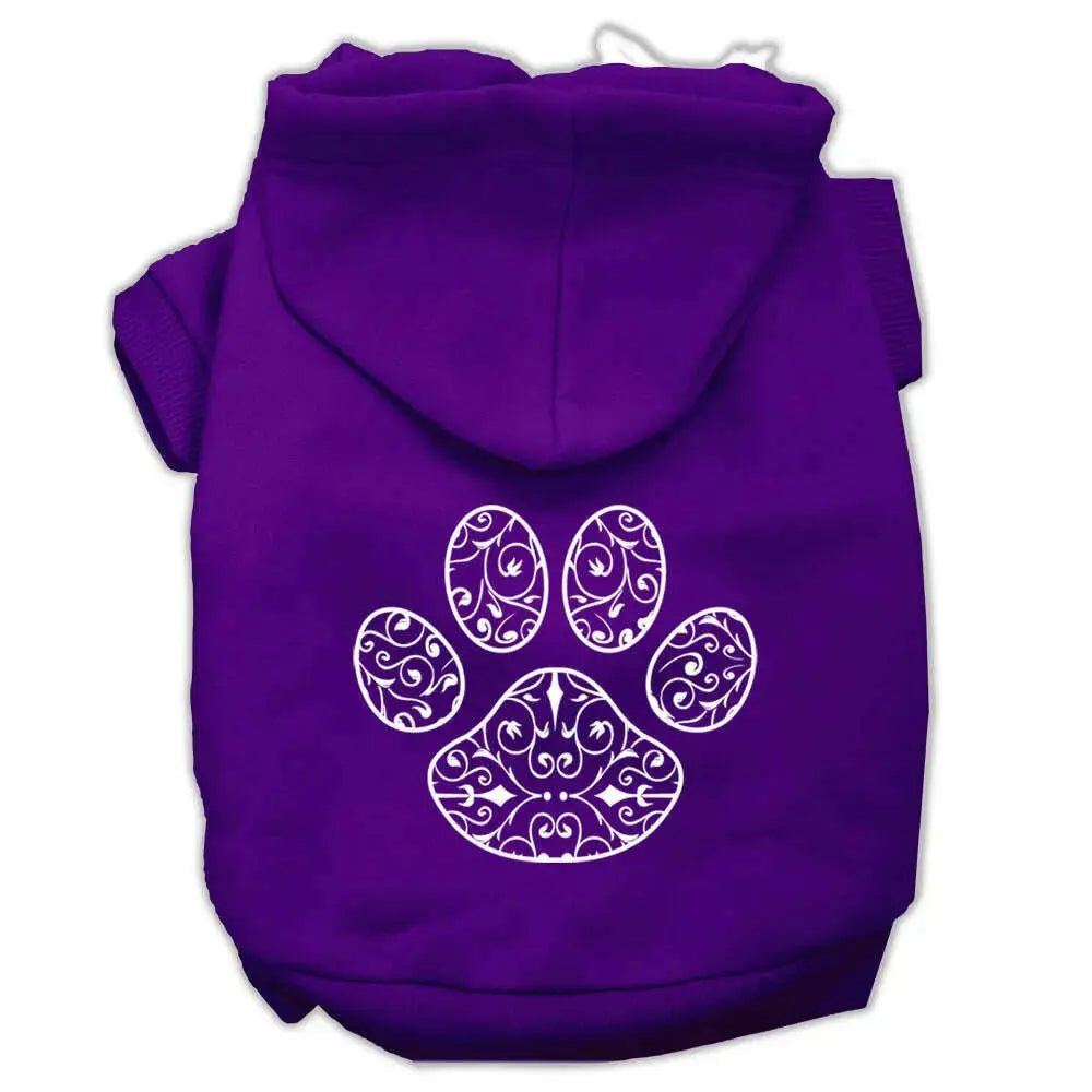 Henna-Paw-Screen-Print-Pet-Hoodies-Purple-Size-Xxl-GreatEagleInc-319907815
