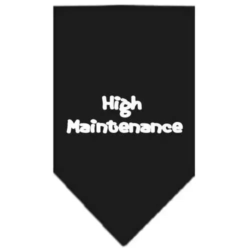High-Maintenance-Screen-Print-Bandana-Black-Large-GreatEagleInc-333922295