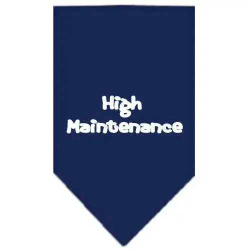 High-Maintenance-Screen-Print-Bandana-Navy-Blue-Large-GreatEagleInc-333922083