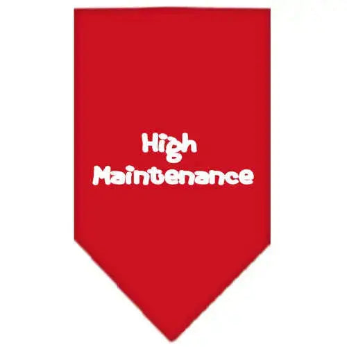 High-Maintenance-Screen-Print-Bandana-Red-Large-GreatEagleInc-333921813