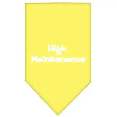 High-Maintenance-Screen-Print-Bandana-Yellow-Large-GreatEagleInc-333921792