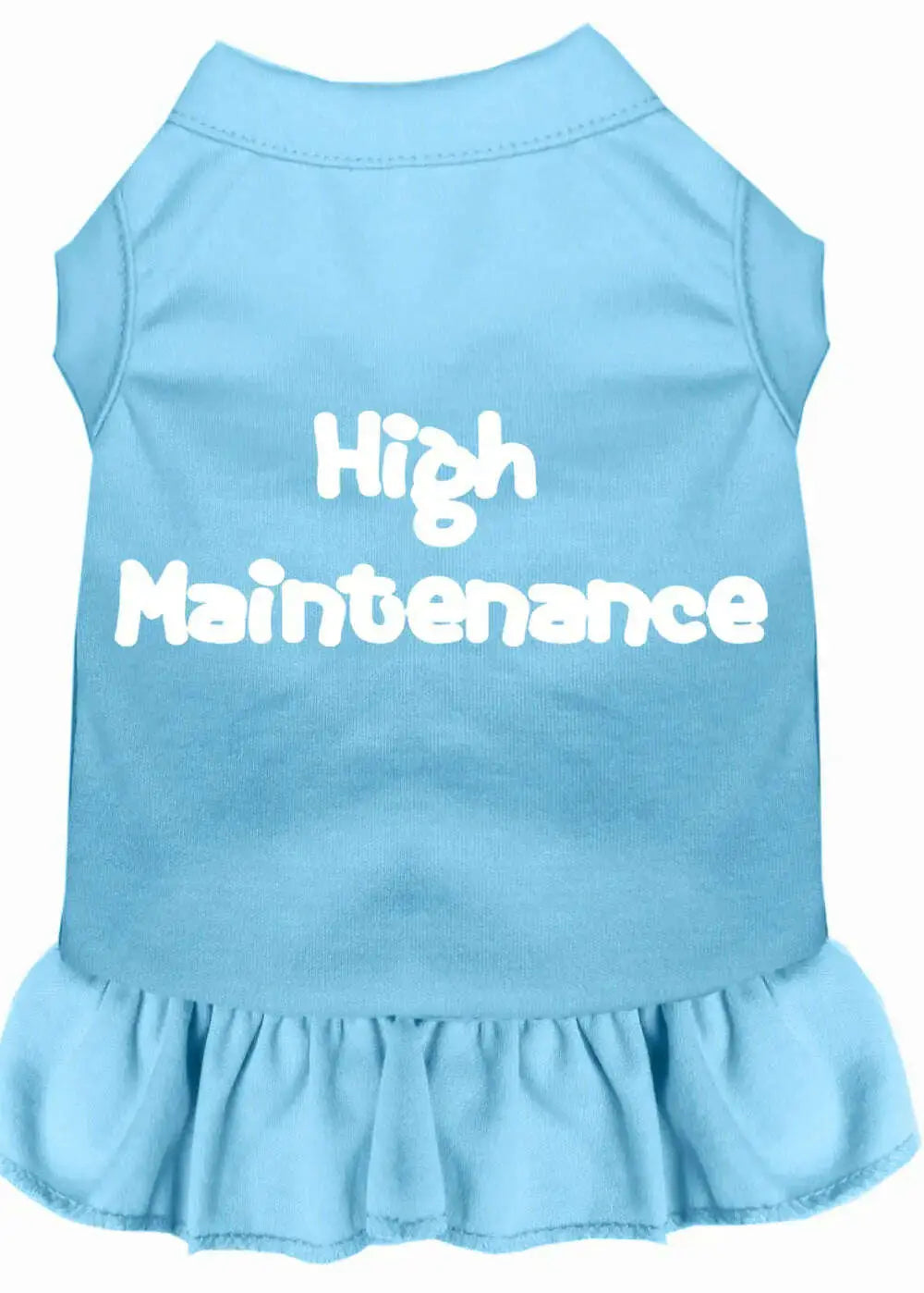 High-Maintenance-Screen-Print-Dress-Baby-Blue-Med-GreatEagleInc-319254874