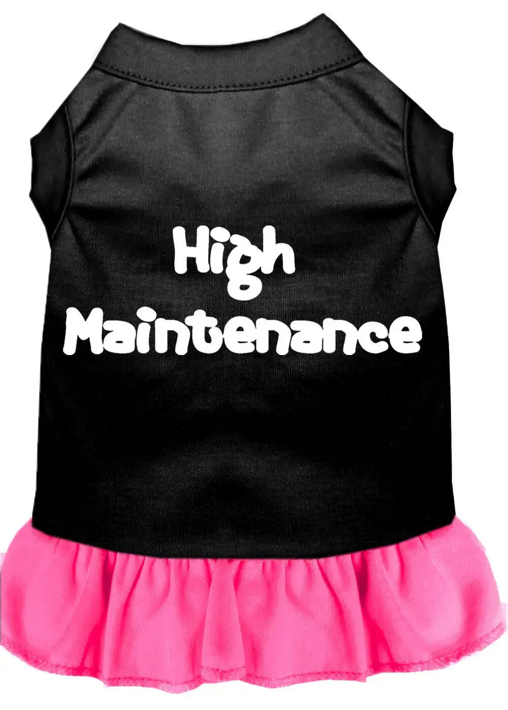 High-Maintenance-Screen-Print-Dress-Black-With-Bright-Pink-Sm-GreatEagleInc-320054688