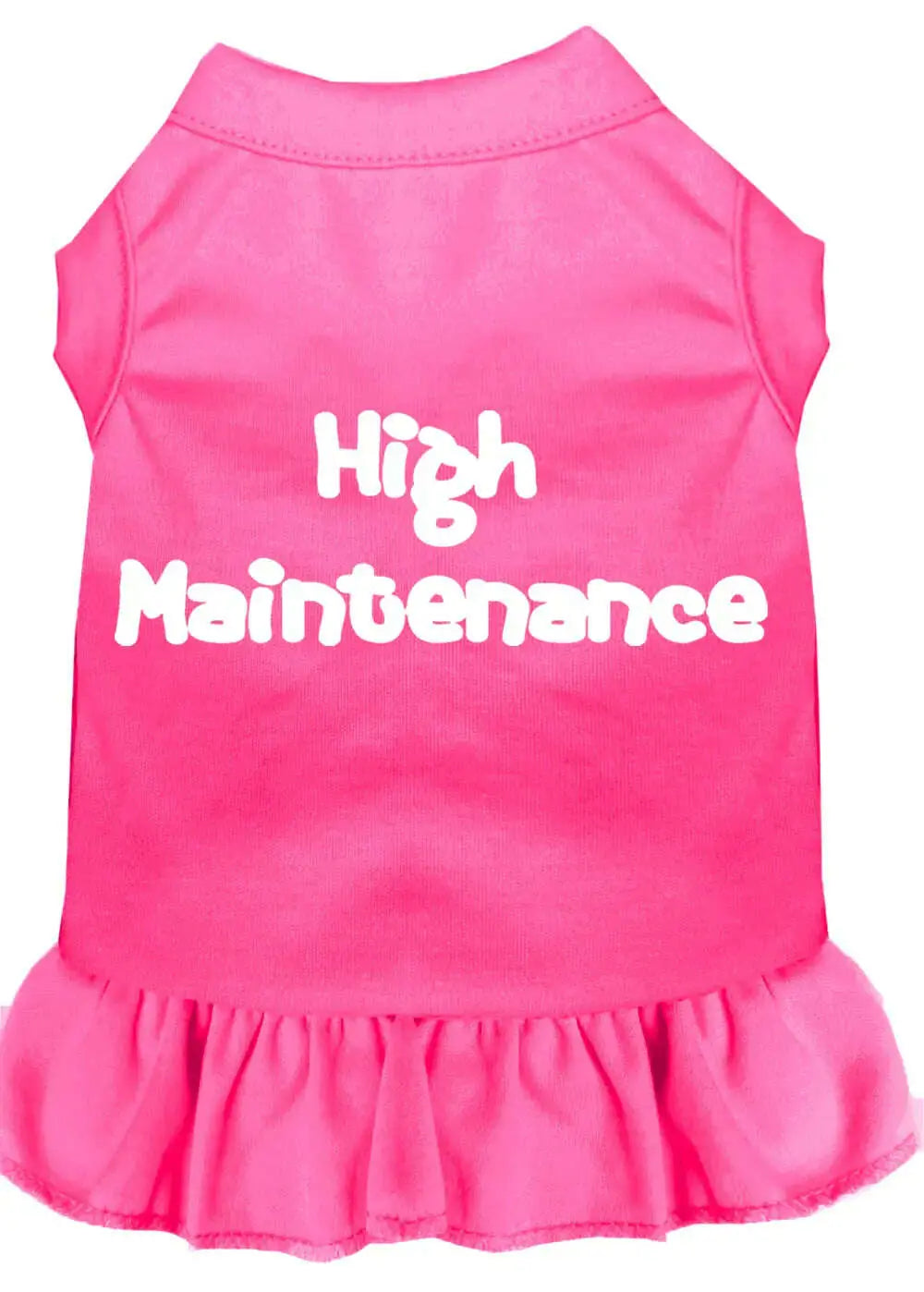 High-Maintenance-Screen-Print-Dress-Bright-Pink-Xl-GreatEagleInc-320053534