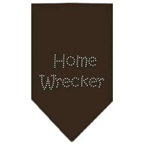 Home-Wrecker-Rhinestone-Bandana-Cocoa-Large-GreatEagleInc-319306299