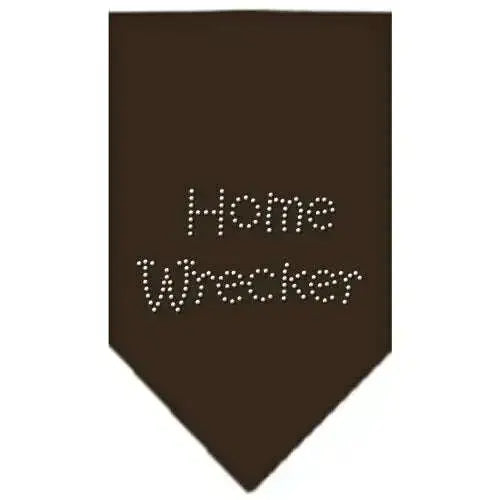 Home-Wrecker-Rhinestone-Bandana-Cocoa-Large-GreatEagleInc-319306299