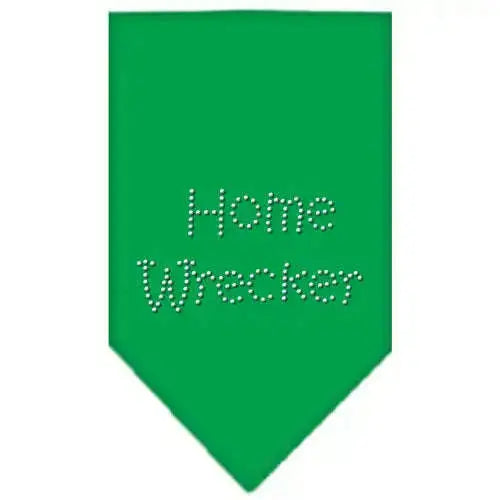 Home-Wrecker-Rhinestone-Bandana-Emerald-Green-Large-GreatEagleInc-319306141