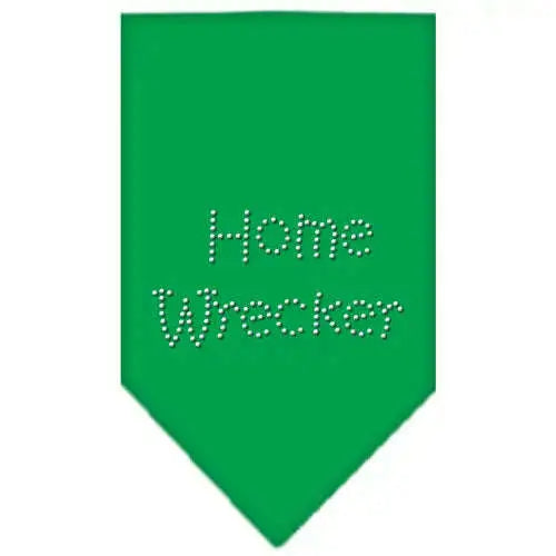 Home-Wrecker-Rhinestone-Bandana-Emerald-Green-Large-GreatEagleInc-319306141