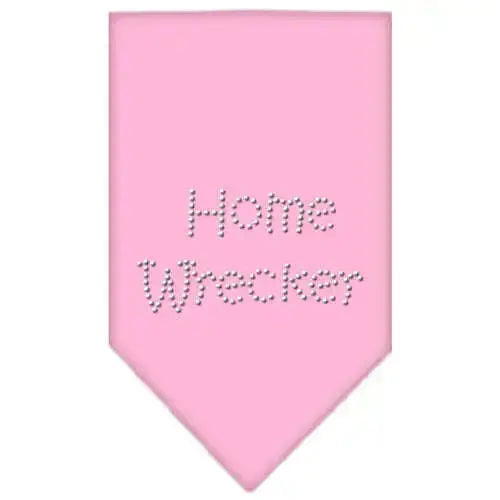 Home-Wrecker-Rhinestone-Bandana-Light-Pink-Large-GreatEagleInc-318545721