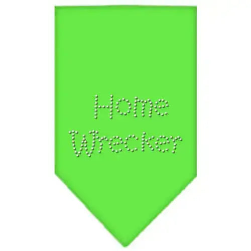 Home-Wrecker-Rhinestone-Bandana-Lime-Green-Small-GreatEagleInc-318545843