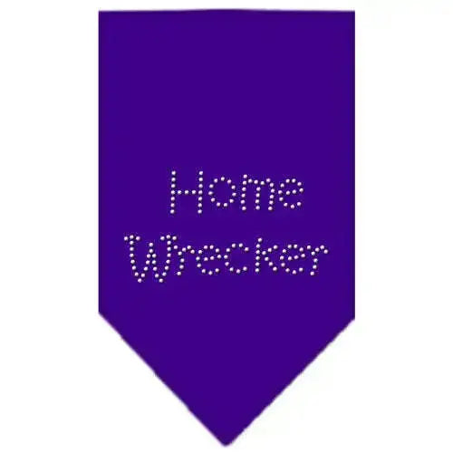 Home-Wrecker-Rhinestone-Bandana-Purple-Large-GreatEagleInc-319305739