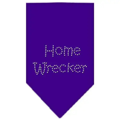 Home-Wrecker-Rhinestone-Bandana-Purple-Large-GreatEagleInc-319305739