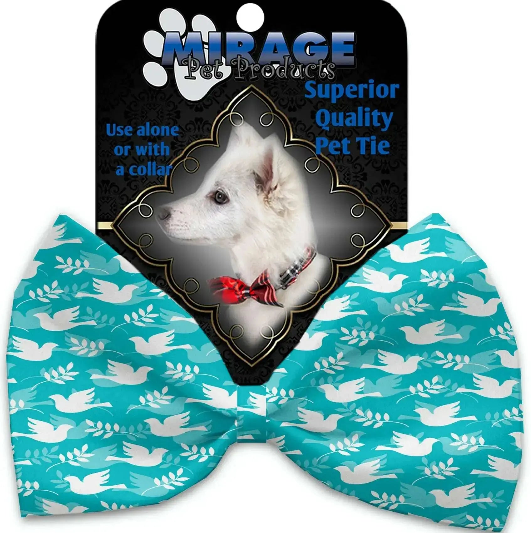 Hope-And-Peace-Pet-Bow-Tie-Collar-Accessory-With-Velcro-GreatEagleInc-318880385