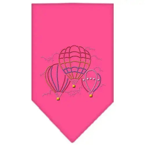 Hot-Air-Balloons-Rhinestone-Bandana-Bright-Pink-Large-GreatEagleInc-319304916