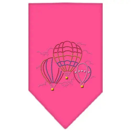 Hot-Air-Balloons-Rhinestone-Bandana-Bright-Pink-Small-GreatEagleInc-319303518