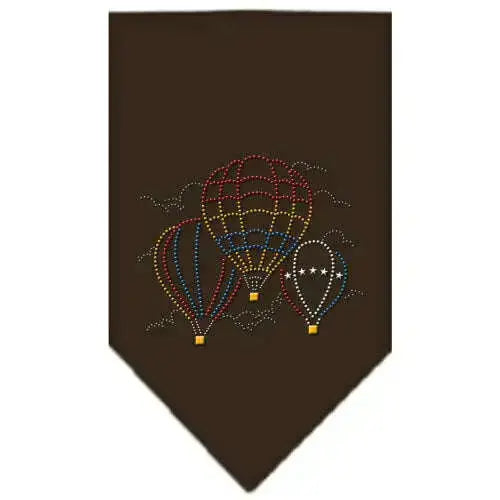 Hot-Air-Balloons-Rhinestone-Bandana-Cocoa-Large-GreatEagleInc-319304854