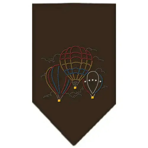Hot-Air-Balloons-Rhinestone-Bandana-Cocoa-Small-GreatEagleInc-319303429