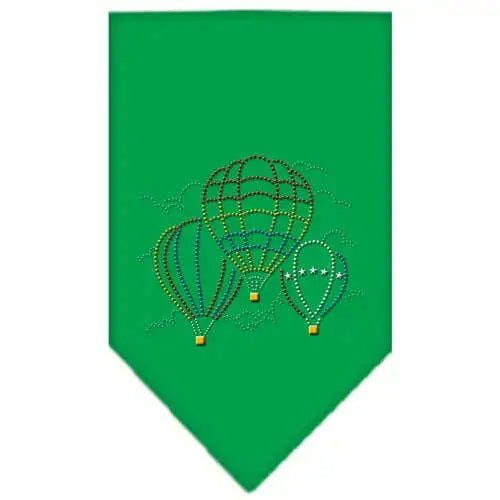 Hot-Air-Balloons-Rhinestone-Bandana-Emerald-Green-Small-GreatEagleInc-319303390