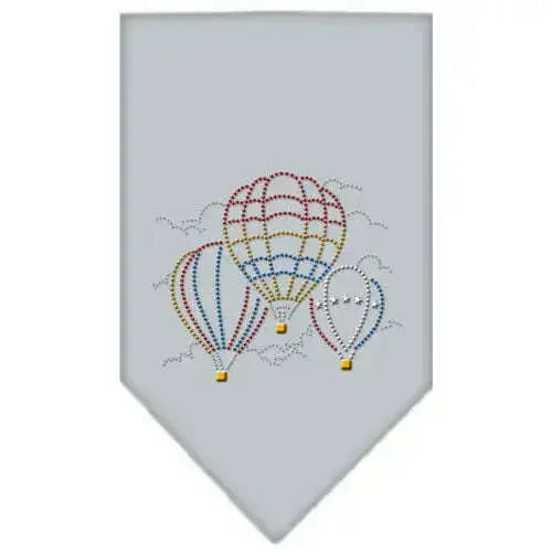 Hot-Air-Balloons-Rhinestone-Bandana-Grey-Large-GreatEagleInc-319304665