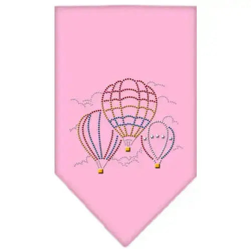 Hot-Air-Balloons-Rhinestone-Bandana-Light-Pink-Large-GreatEagleInc-319304420