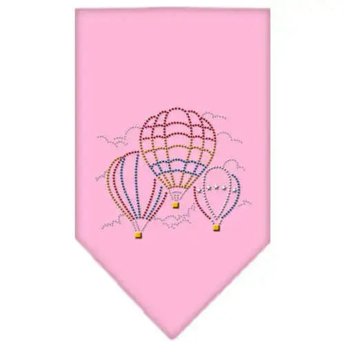 Hot-Air-Balloons-Rhinestone-Bandana-Light-Pink-Large-GreatEagleInc-319304420