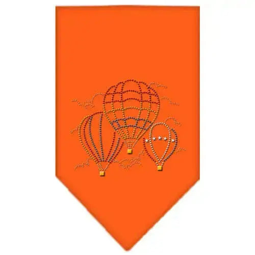 Hot-Air-Balloons-Rhinestone-Bandana-Orange-Small-GreatEagleInc-319302936
