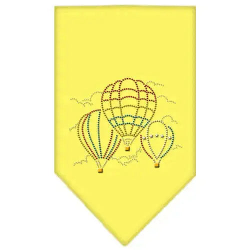 Hot-Air-Balloons-Rhinestone-Bandana-Yellow-Small-GreatEagleInc-319302468