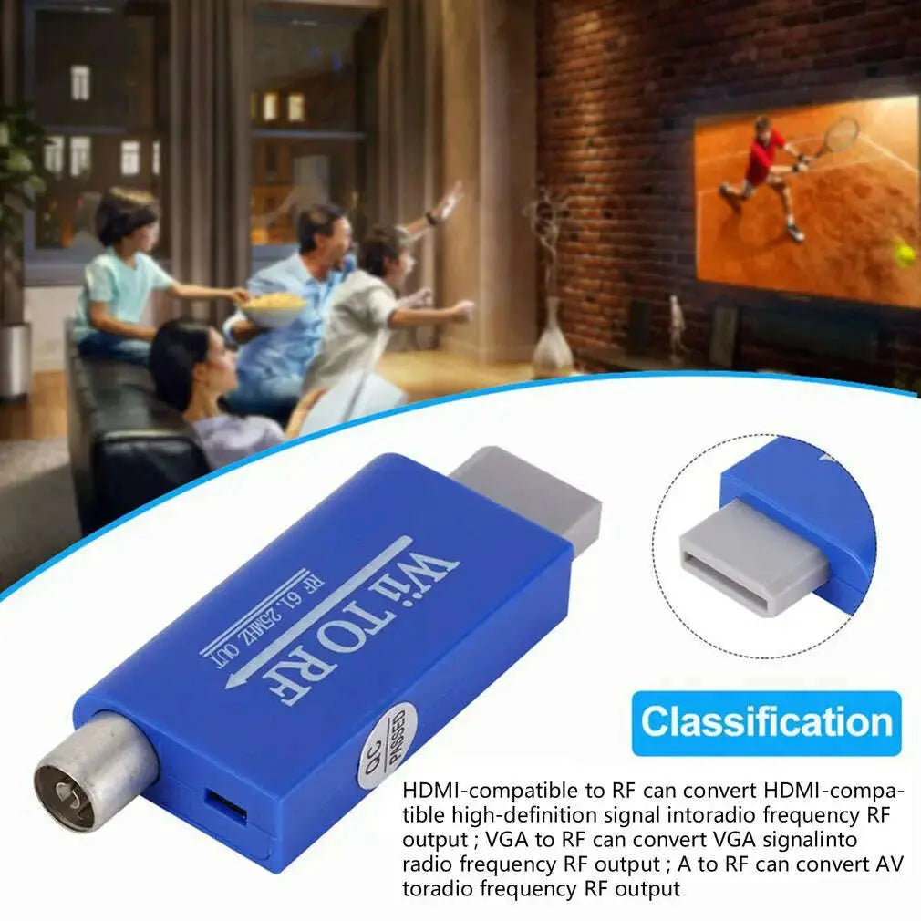 Hot-For-WII-to-RF-Signal-Converter-For-Game-Console-Old-TV-Display-Video-Adapter-GreatEagleInc-334003482