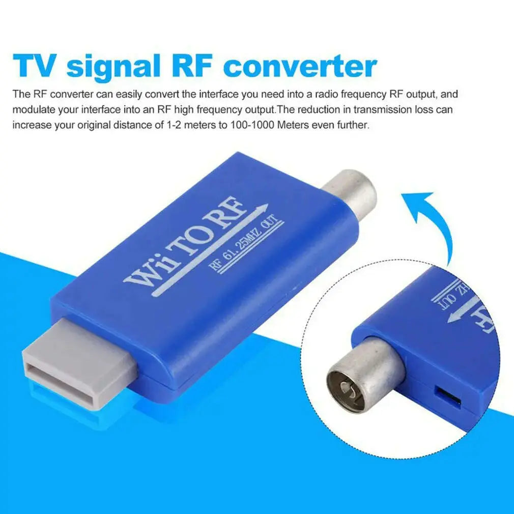 Hot-For-WII-to-RF-Signal-Converter-For-Game-Console-Old-TV-Display-Video-Adapter-GreatEagleInc-334003556