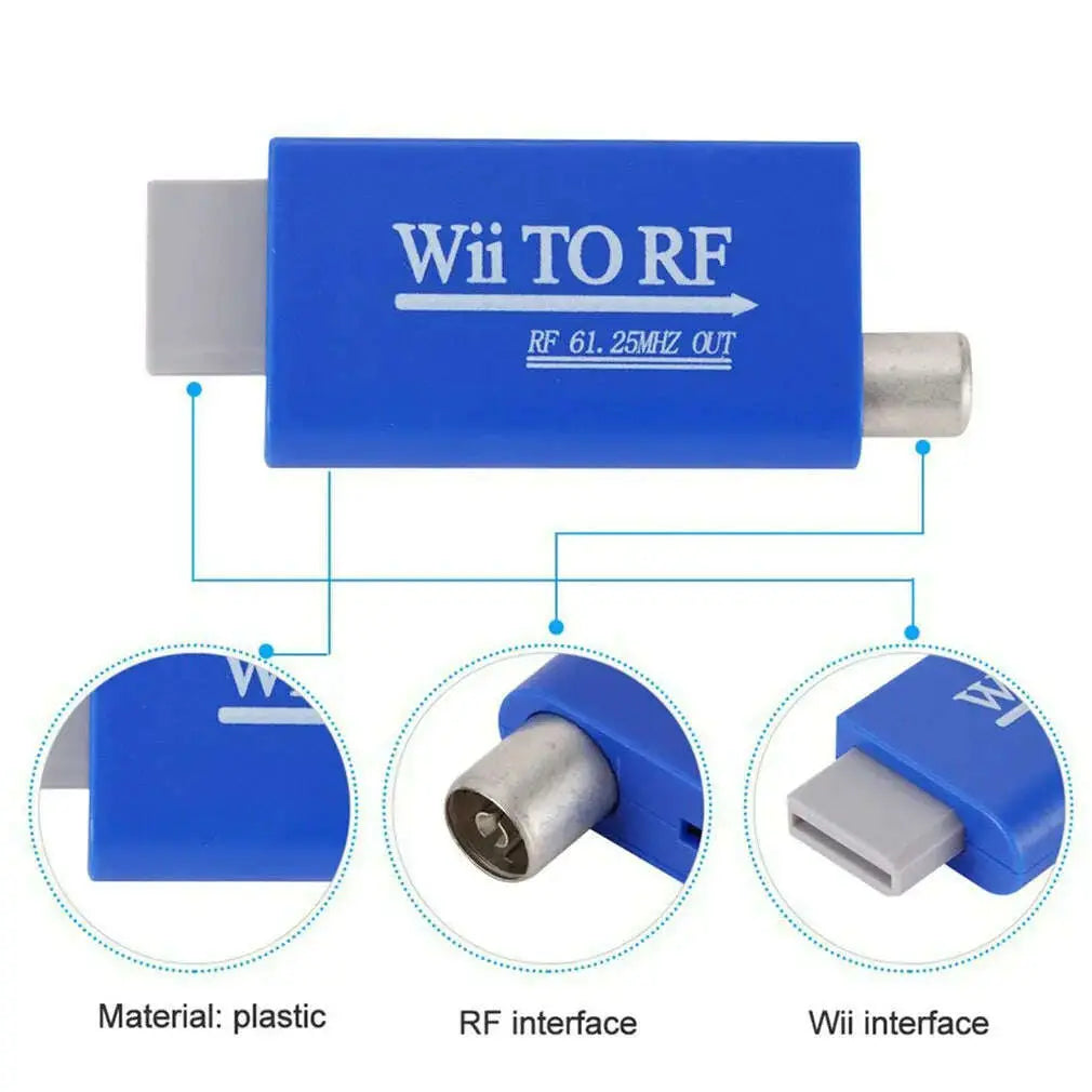 Hot-For-WII-to-RF-Signal-Converter-For-Game-Console-Old-TV-Display-Video-Adapter-GreatEagleInc-334003724