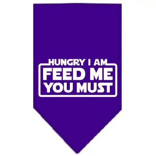 Hungry-I-Am-Screen-Print-Bandana-Purple-Small-GreatEagleInc-319211268
